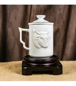 《千岁杯.生肖牛》茶漏杯