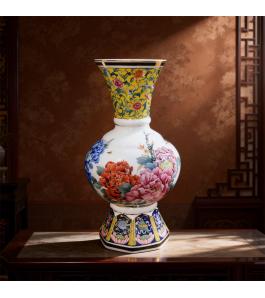 《花开富贵》球福瓶